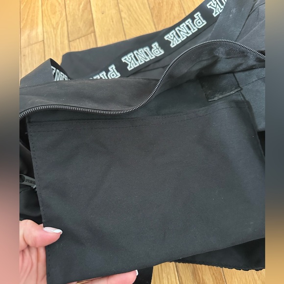 PINK Victoria's Secret Black and Gold Sequin Tote - Picture 7 of 10